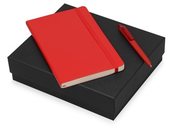 Подарочный набор Moleskine Indiana с блокнотом А5 Soft и ручкой, красный