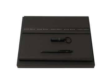 Подарочный набор: конференц-папка А4 с блокнотом, USB-флешка на 16 Гб, шариковая ручка