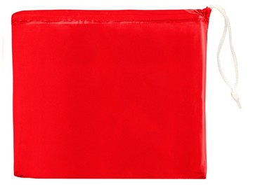 Складывающийся полиэтиленовый дождевик Paulus в сумке, красный