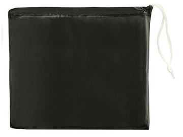 Складывающийся полиэтиленовый дождевик Paulus в сумке, черный