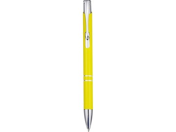 Алюминиевая шариковая кнопочная ручка Moneta, желтый