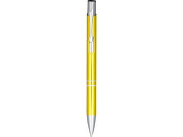Кнопочная шариковая ручка Moneta из анодированного алюминия, желтый