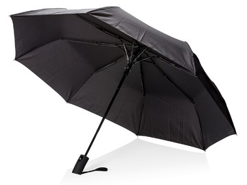 Складной зонт-полуавтомат Deluxe 21”, черный