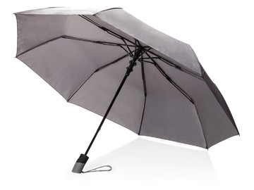 Складной зонт зонт-полуавтомат  Deluxe 21”, серый