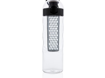 Герметичная бутылка для воды с контейнером для фруктов Honeycomb, черный