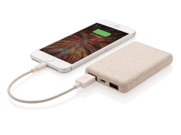 Карманный внешний аккумулятор Wheat Straw, 5000 mAh