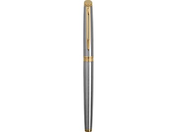 Ручка роллер Waterman «Hemisphere Stainless Steel GT F», серебристый/золотистый