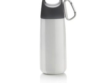 Бутылка для воды с карабином Bopp Mini, 350 мл, белый