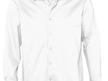 Рубашка мужская с длинным рукавом BRIGHTON, белая