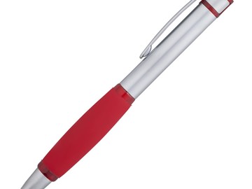 Ручка шариковая Boomer, с красными элементами