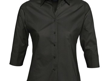 Рубашка женская с рукавом 3/4 EFFECT 140, черная