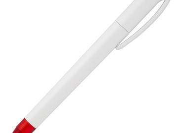Ручка шариковая Beo Sport, белая с красным