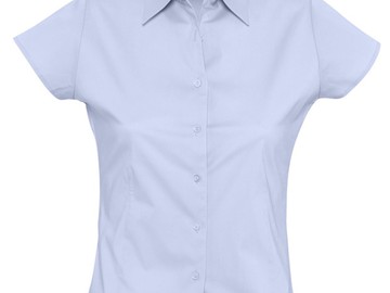 Рубашка женская с коротким рукавом EXCESS, голубая