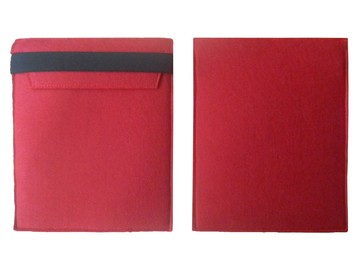 Чехол для iPad из войлока, красный с черным