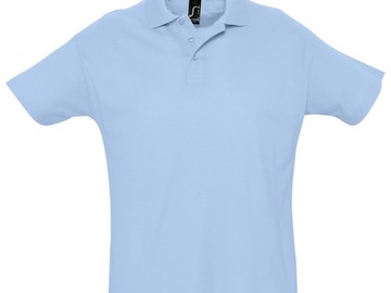 Рубашка поло мужская SUMMER 170, голубая
