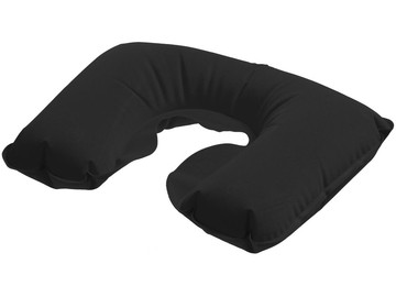 Надувная подушка под шею в чехле Sleep, черная
