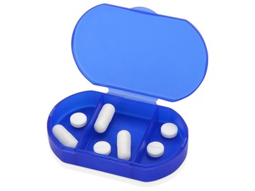Футляр для таблеток и витаминов «Личный фармацевт», синий