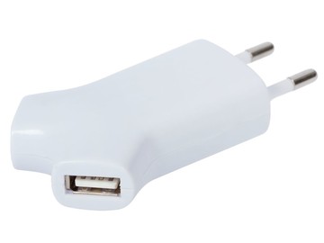 Сетевое зарядное устройство Uniscend Double USB, белое