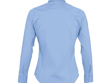 Рубашка женская с длинным рукавом EDEN 140 голубая