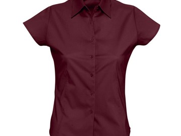 Рубашка женская с коротким рукавом EXCESS, бордовая
