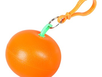 Дождевик в футляре «Фрукт», оранжевый мандарин