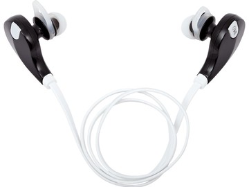 Cпортивные Bluetooth наушники Vatersay, черные с белым