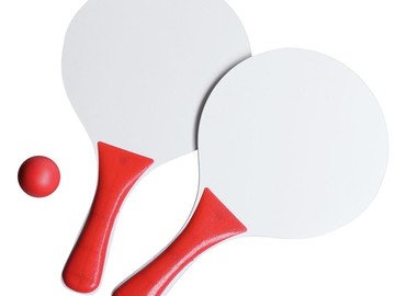 Набор для игры в пляжный теннис Cupsol, красный с белым
