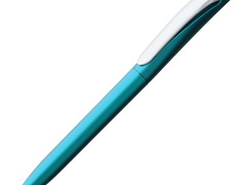 Ручка шариковая Pin Silver, голубой металлик