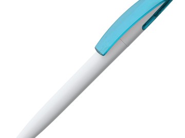 Ручка шариковая Bento, белая с голубым