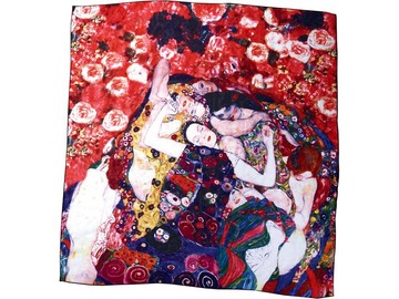 Набор: платок, складной зонт «Климт. Танцовщица», красный