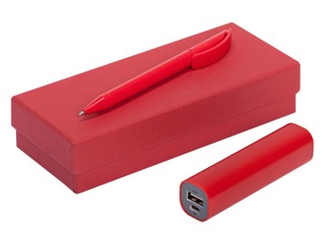 Набор Couple: аккумулятор и ручка, красный