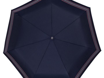 Складной зонт TAKE IT DUO, синий в полоску