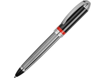 Ручка шариковая Jean-Louis Scherrer модель «Race», серебристый/черный