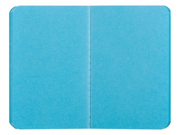Блокнот Excentrica, черный с голубым