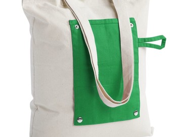 Холщовая сумка Dropper, складная, зеленая