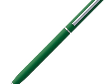Ручка шариковая Hotel Chrome, ver.2, матовая зеленая