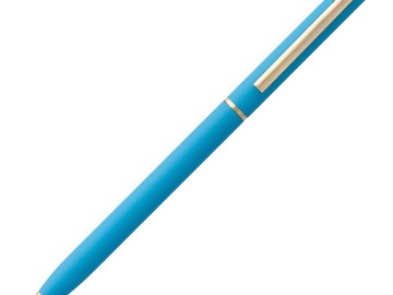 Ручка шариковая Hotel Gold, ver.2, матовая голубая