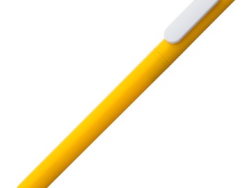 Ручка шариковая Slider, желтая с белым