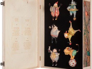Набор из 6 елочных игрушек Circus Collection