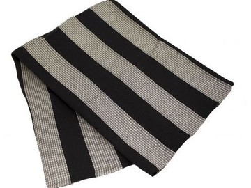 Полотенце-коврик для сауны Emendo, черно-серое