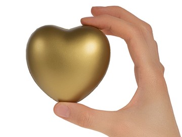 Антистресс «Сердце», золотистый