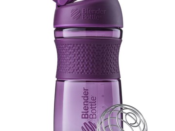 Спортивный шейкер SportMixer Twist Cap, фиолетовый (сливовый)