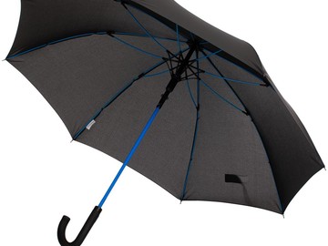 Зонт-трость с цветными спицами Color Power, синий