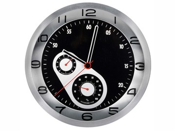 Часы настенные «Астория», серебристый/черный