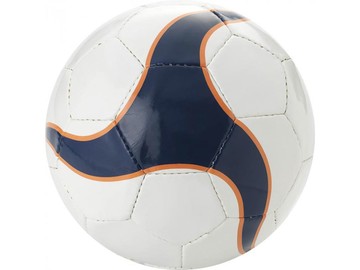 Мяч футбольный, размер 5, белый/темно-синий