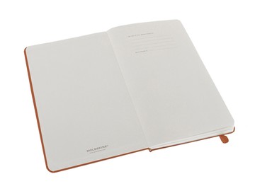 Записная книжка Moleskine Classic (нелинованный) в твердой обложке, Large (13х21см),оранжевый коралл