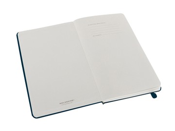 Записная книжка Moleskine Classic (нелинованный) в твердой обложке, Large (13х21см), голубой сапфир