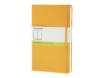 Записная книжка Moleskine Classic (нелинованный) в твердой обложке, Large (13х21см), оранжевый