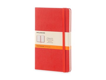 Записная книжка Moleskine Classic (в линейку) в твердой обложке, Large (13х21см), красный