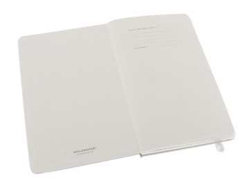 Записная книжка Moleskine Classic (в клетку) в твердой обложке, Large (13х21см), белый